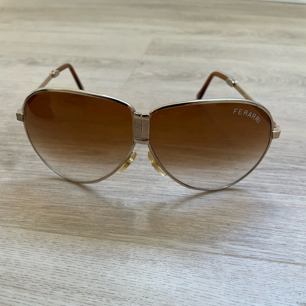 Vintage Ferrari Foldable Aviator Sunglasses